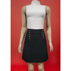 GERARD DAREL Paris Size 40/US 8 Black Straight Women's Office Casual Skirt #C3
